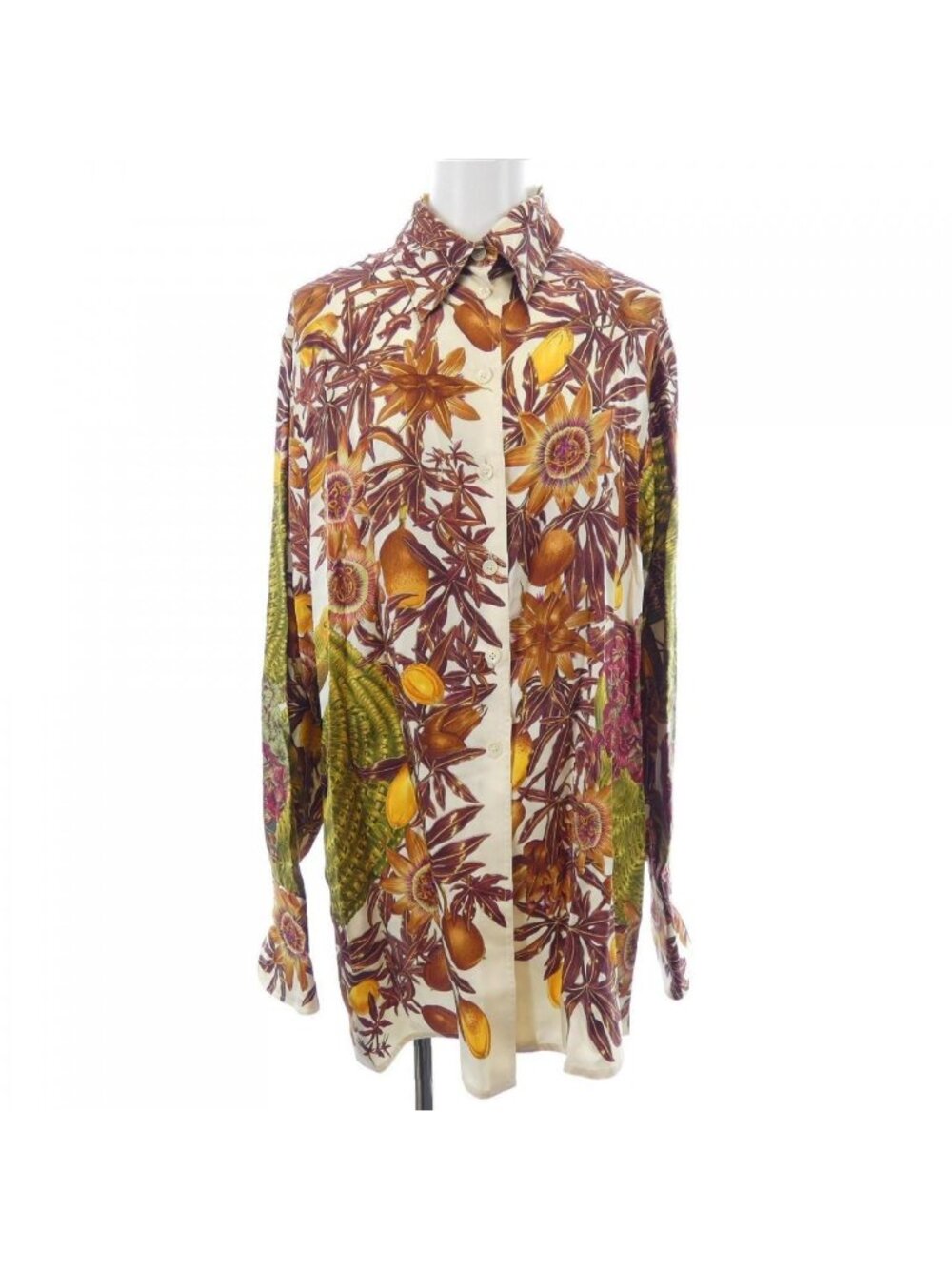 Hermes Vintage Passiflores Twillaine Shirt